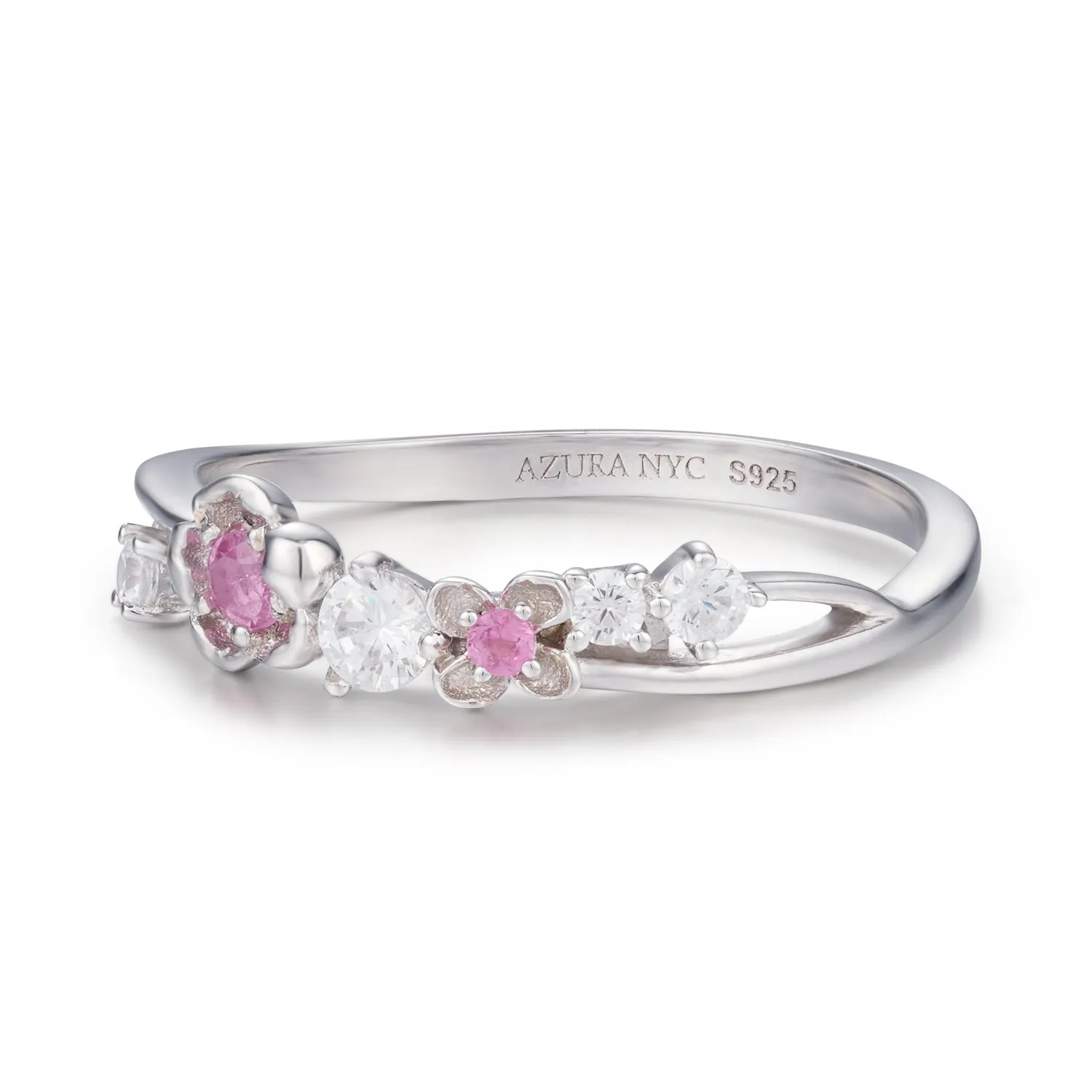 Cherry Blossom Pink Tourmaline Band