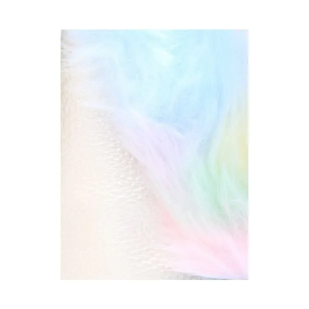 Child Sized Pastel Rainbow Fur Back Pack