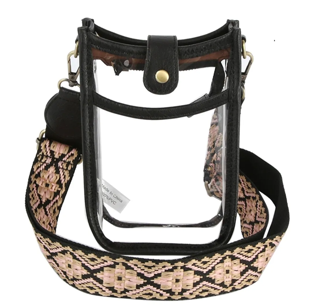 Clear Chic Cross Body Purse