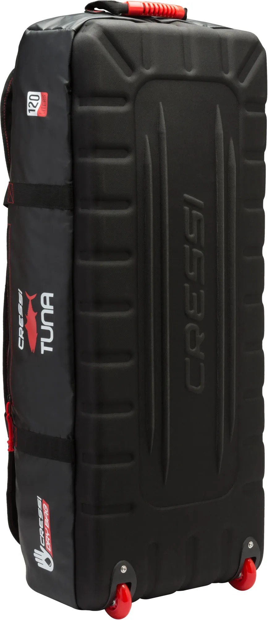 Cressi Tuna High-Capacity Wheeled Bag Water Resistant 120L Capacity Ideal for Scuba Diving and Water Sports Equipment