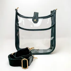 Crossbody Clear Travel Purse in Black