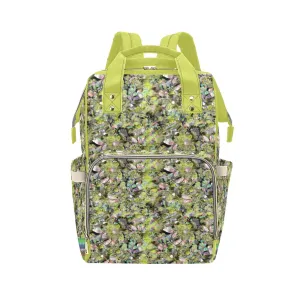 Culture in Nature Green Leaf Multi-Function Diaper Backpack/Diaper Bag