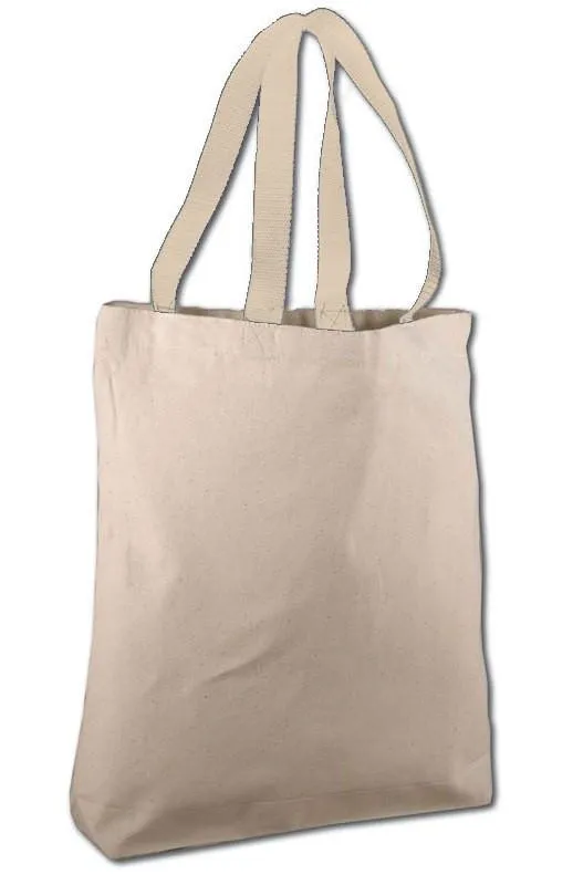 Custom Heavy Cotton Canvas Tote Bag With Contrast Handles