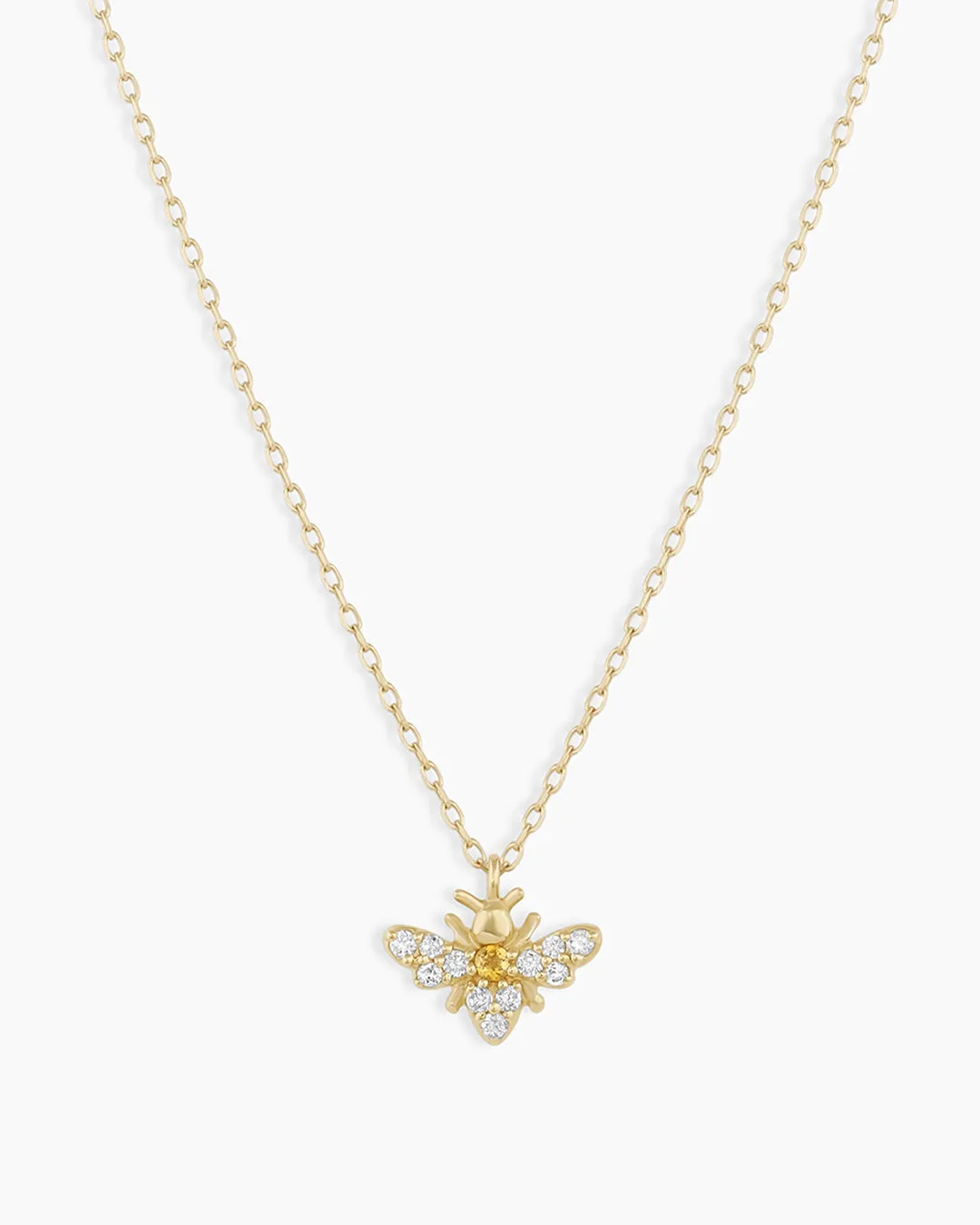 Diamond Bee Necklace