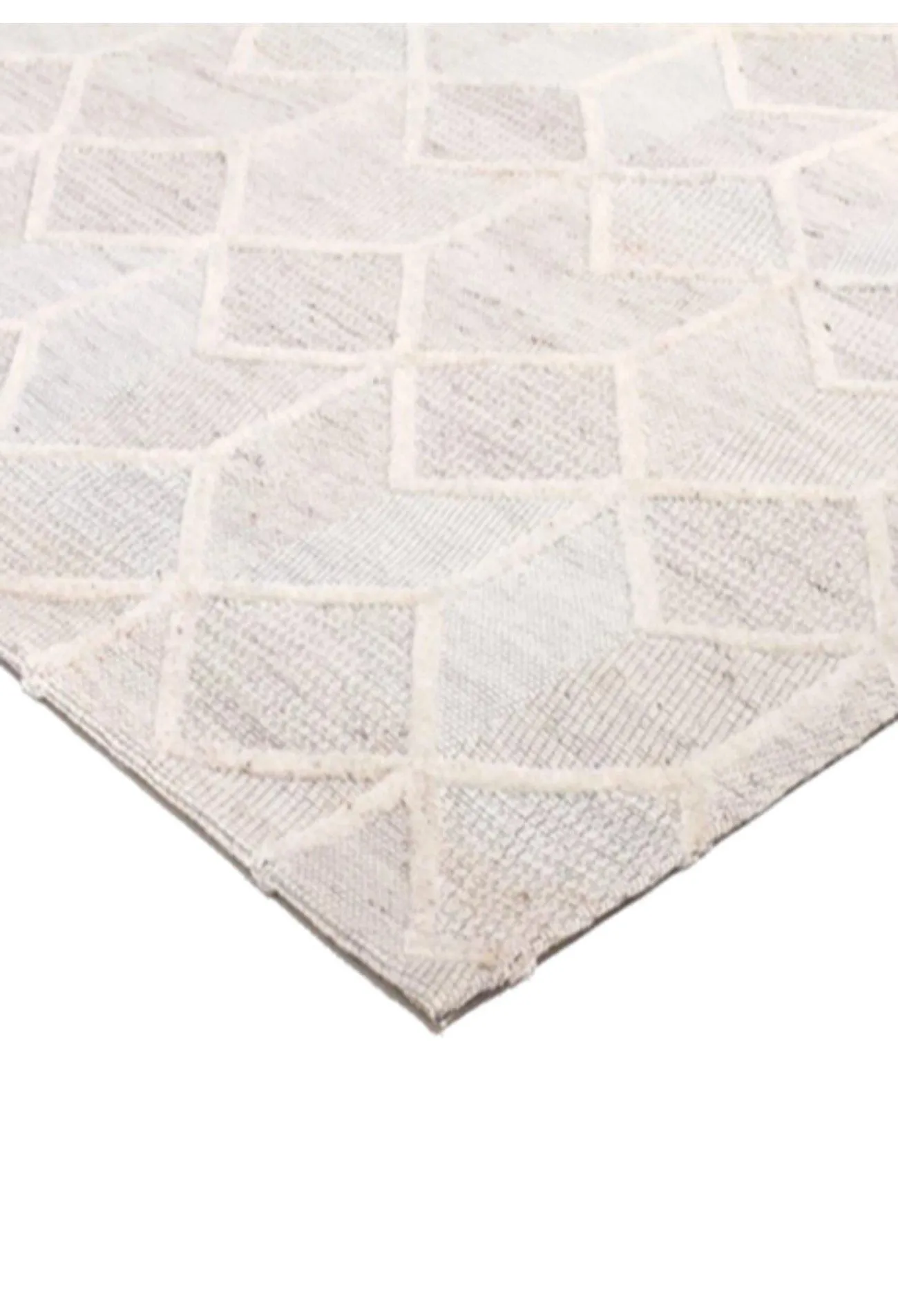 Diamond Vision Rug - White