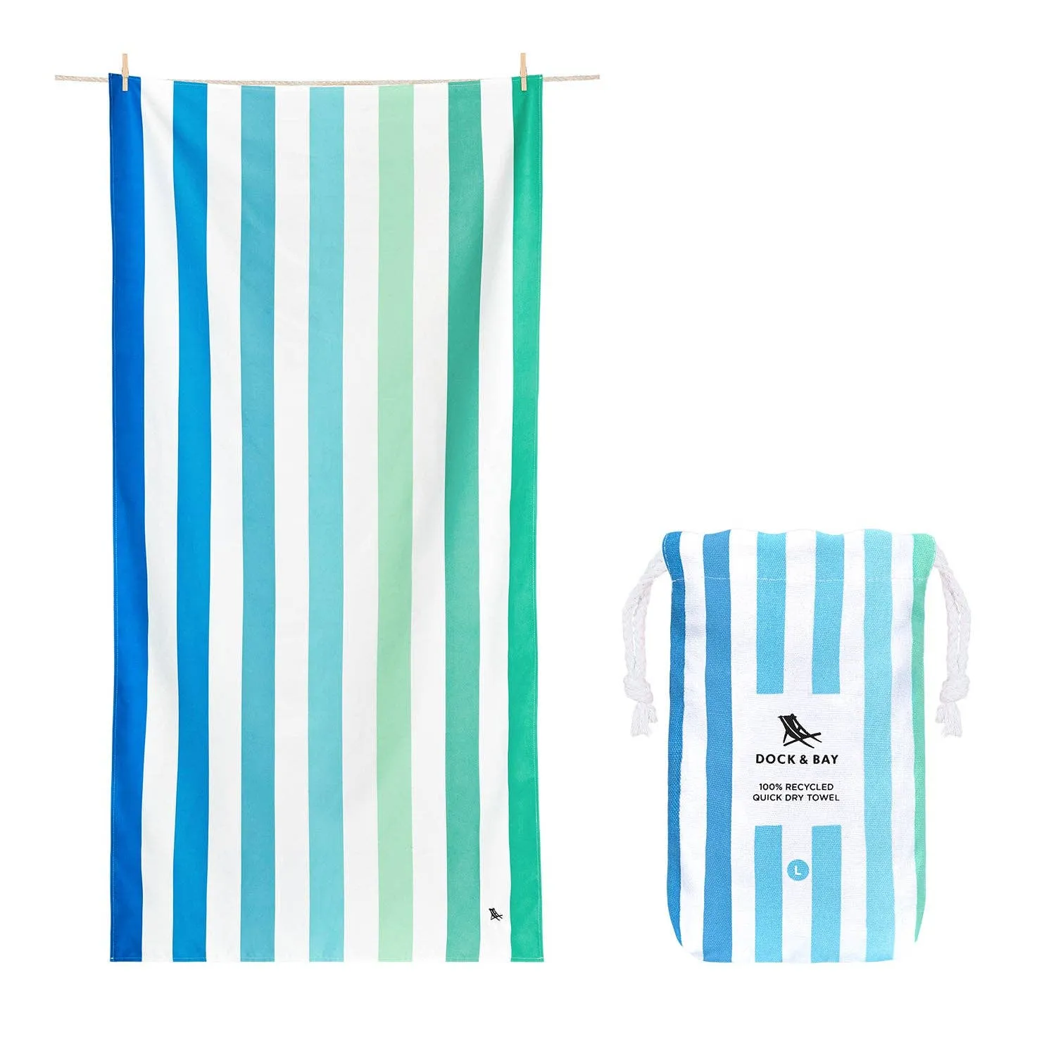 Dock & Bay Quick Dry Towels Endless River: Extra Large