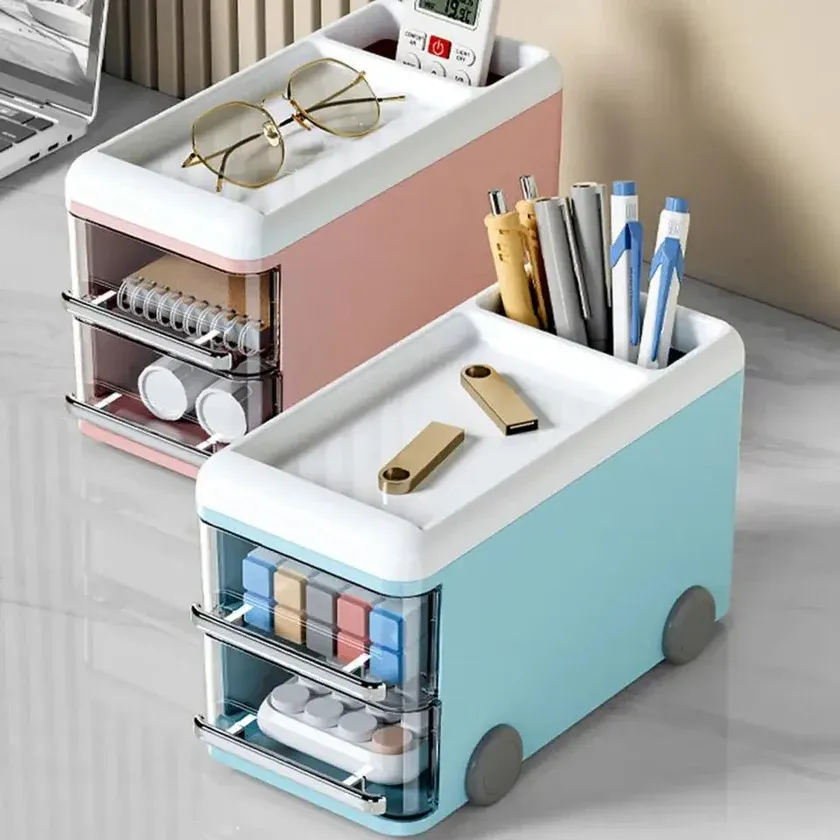 Double Decker Bus Stationary Organizer