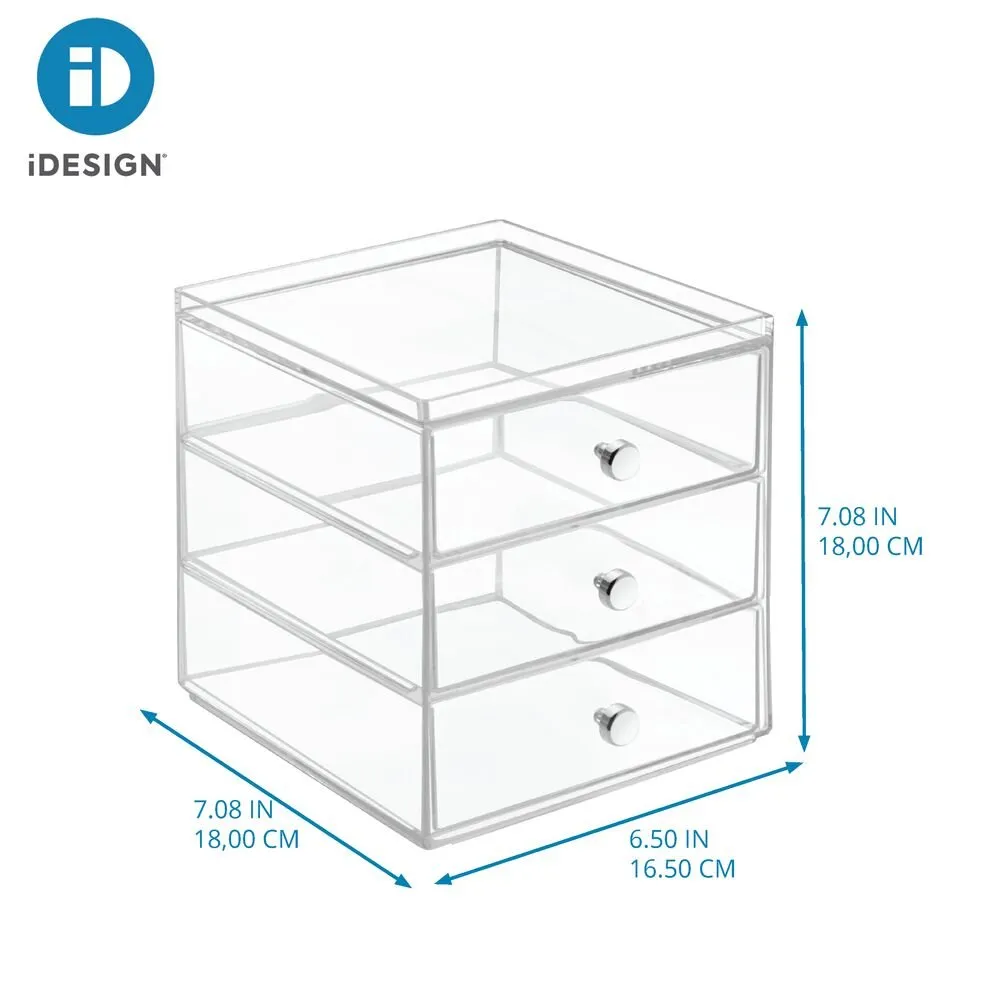 Drawers - Glasses - 3 Drawer Clear