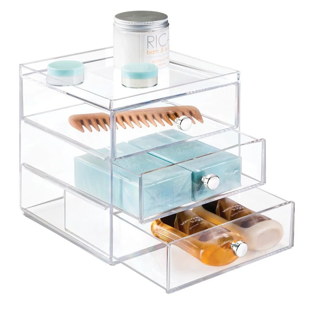 Drawers - Glasses - 3 Drawer Clear