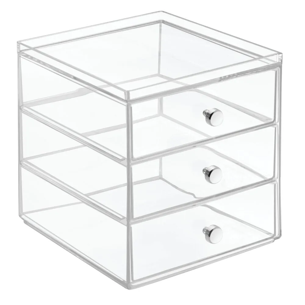 Drawers - Glasses - 3 Drawer Clear