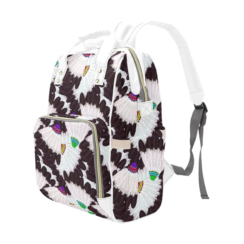 Eagle Feather Fans Multi-Function Diaper Backpack/Diaper Bag