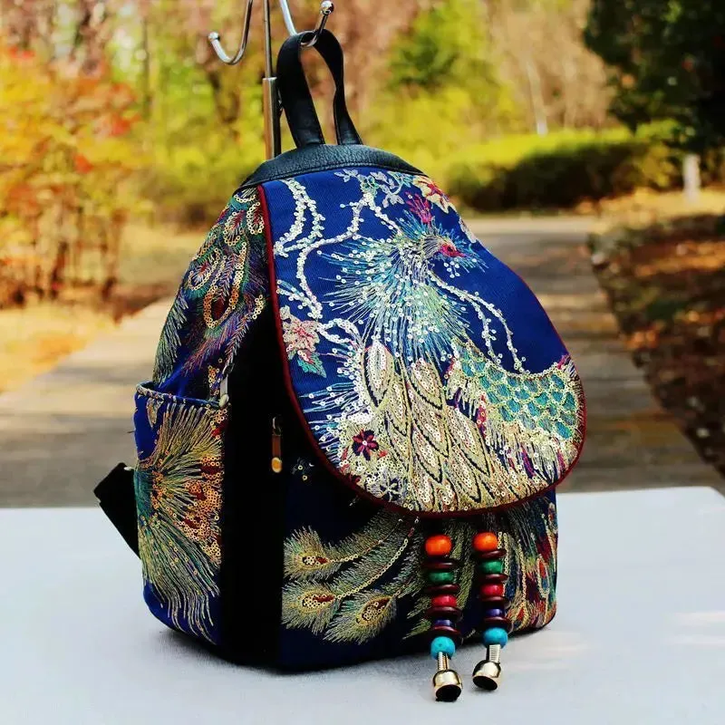 Embroidery Sequins Retro Bag