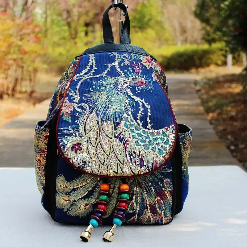 Embroidery Sequins Retro Bag