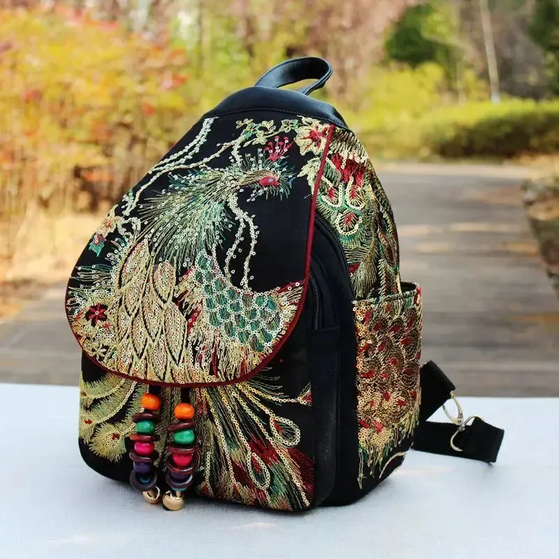 Embroidery Sequins Retro Bag