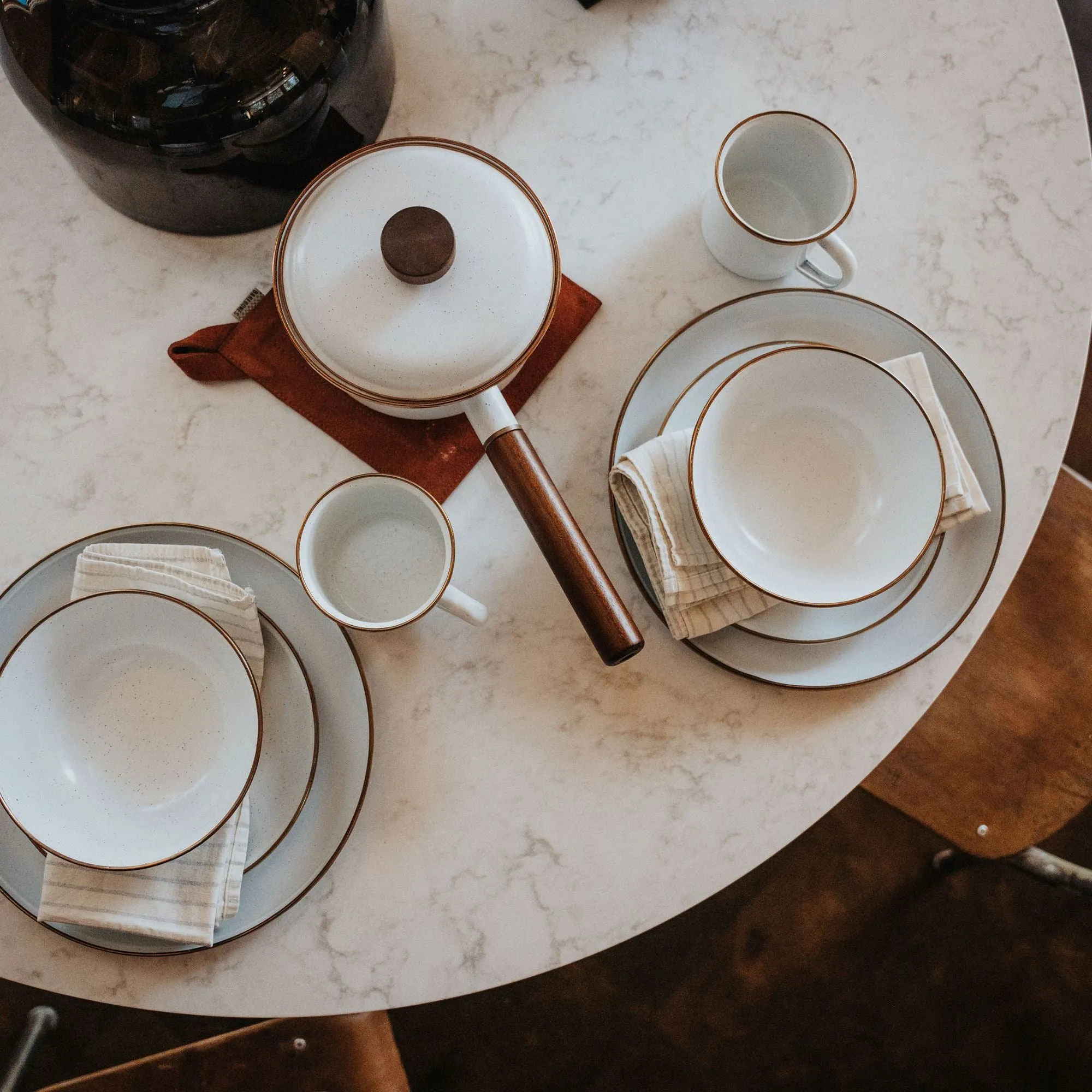 Enamelware Dining Collection - Eggshell