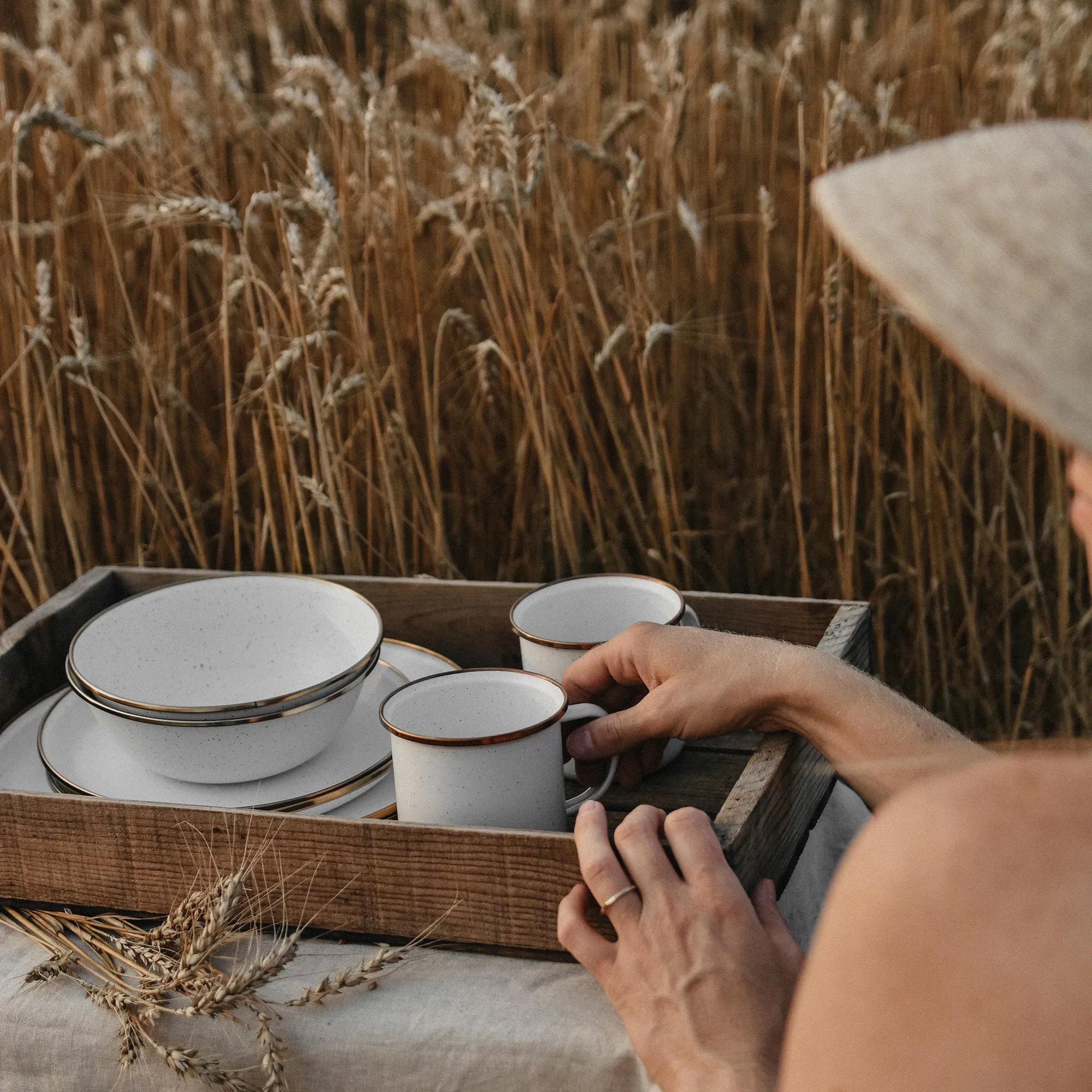 Enamelware Dining Collection - Eggshell