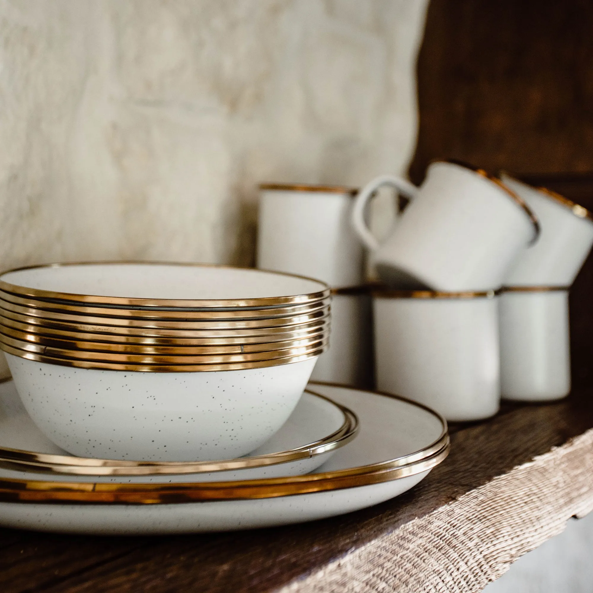 Enamelware Dining Collection - Eggshell