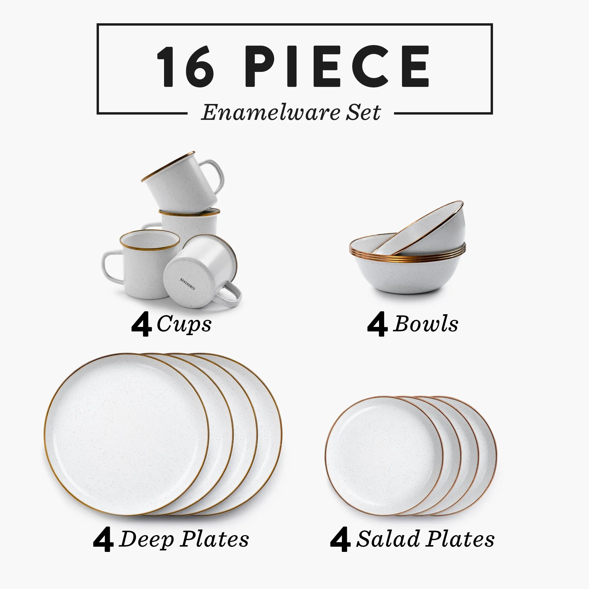 Enamelware Dining Collection - Eggshell