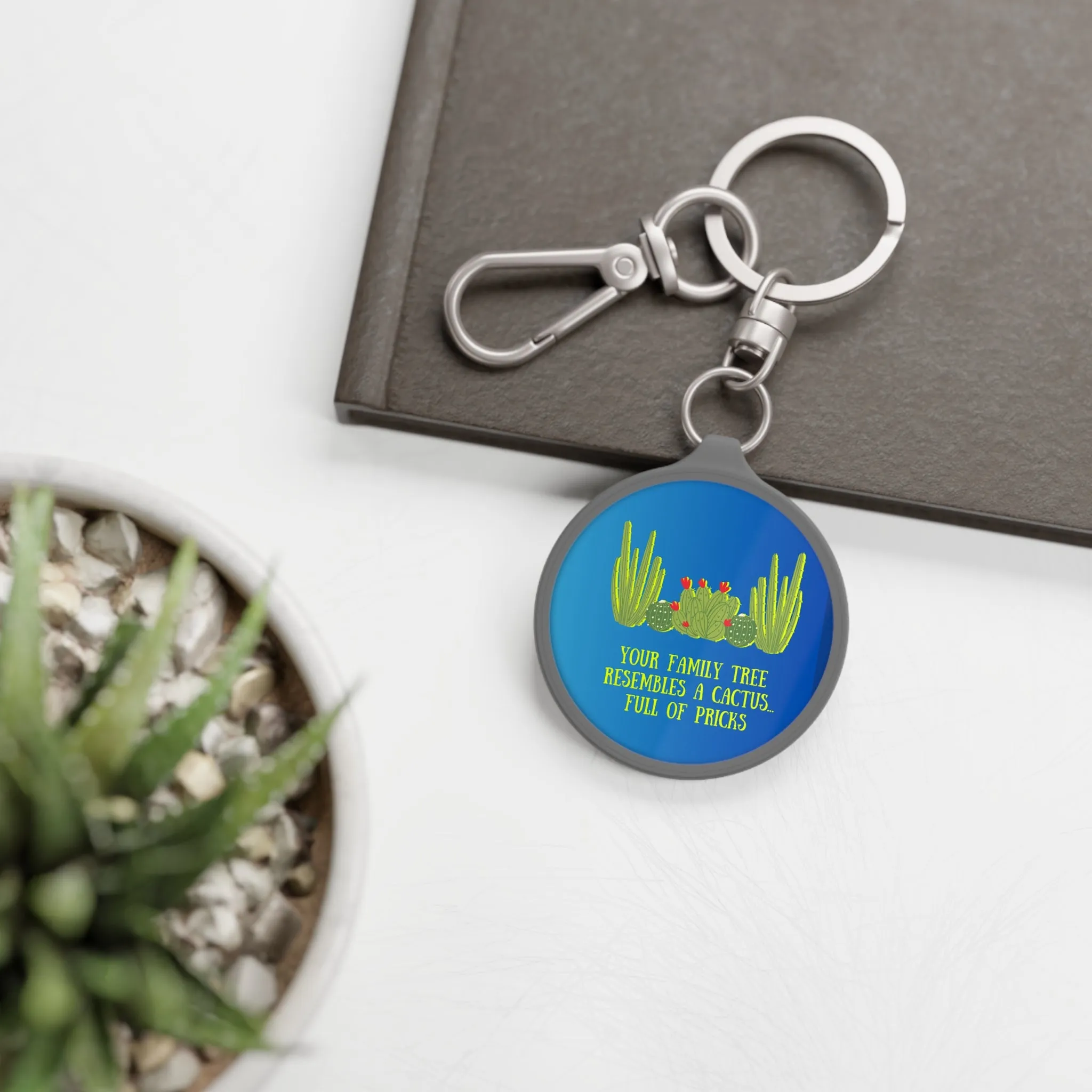 Family tree Keyring Tag