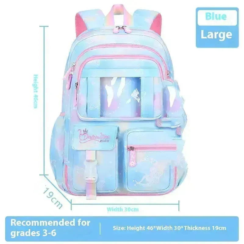 Fantasy Girl Children Backpack Large Capacity Backpack for Kids