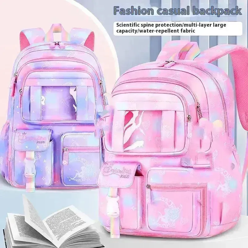 Fantasy Girl Children Backpack Large Capacity Backpack for Kids