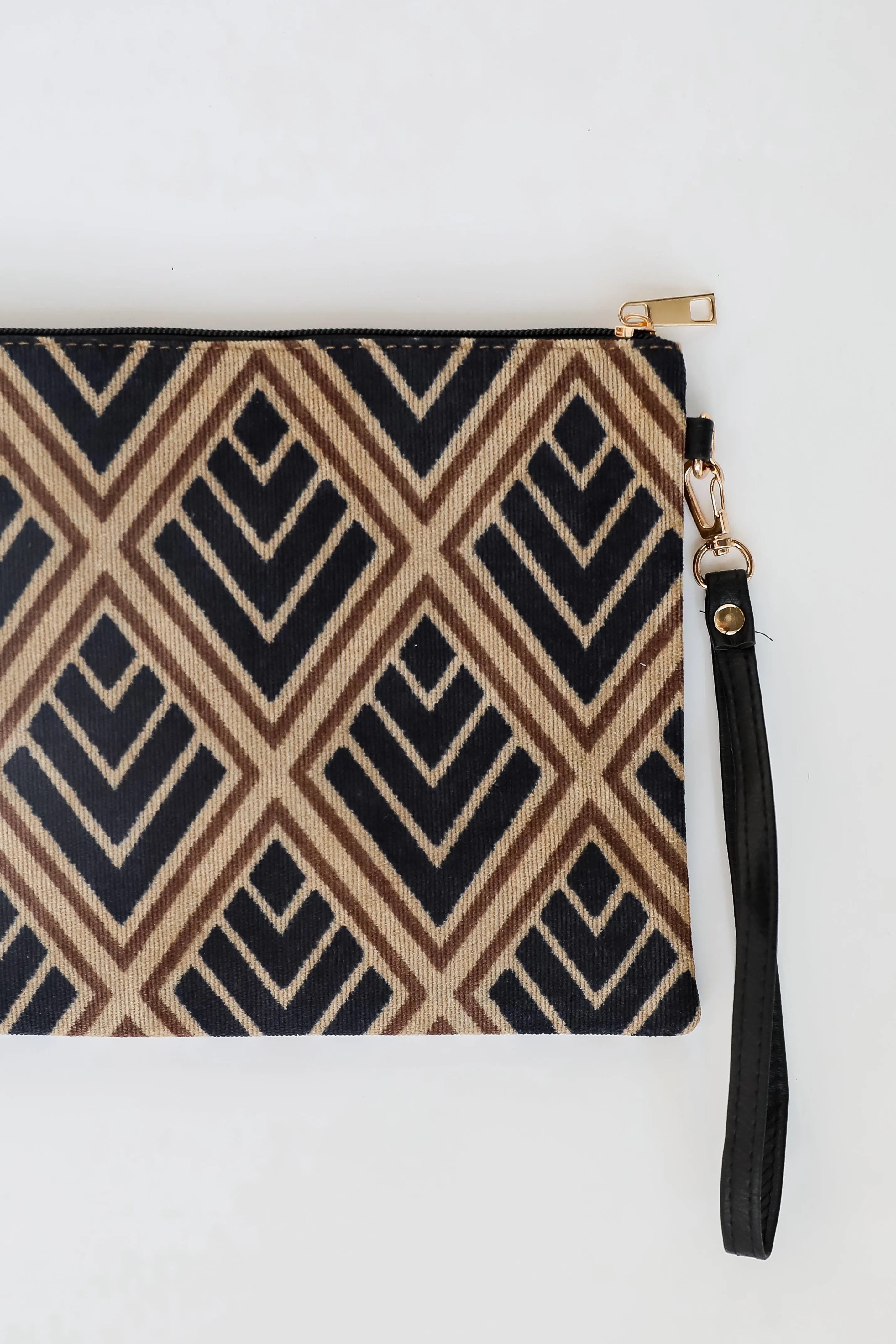 FINAL SALE - Bold Agenda Black Geometric Crossbody Bag