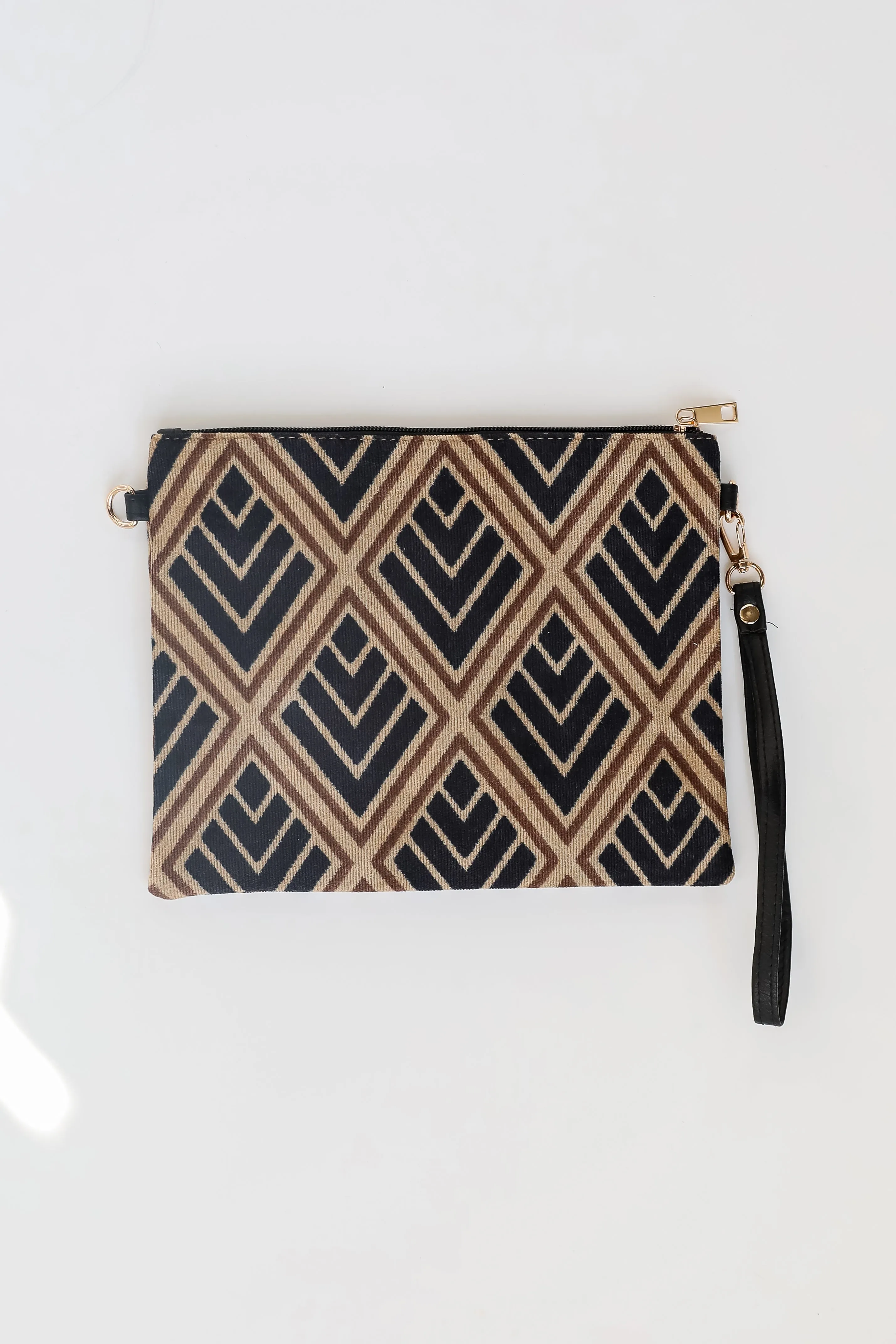 FINAL SALE - Bold Agenda Black Geometric Crossbody Bag