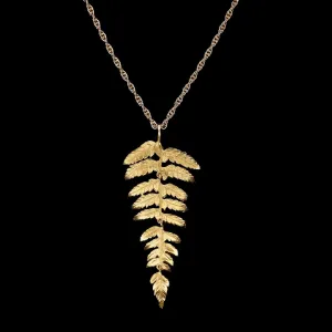 Fine Fern Long Necklace