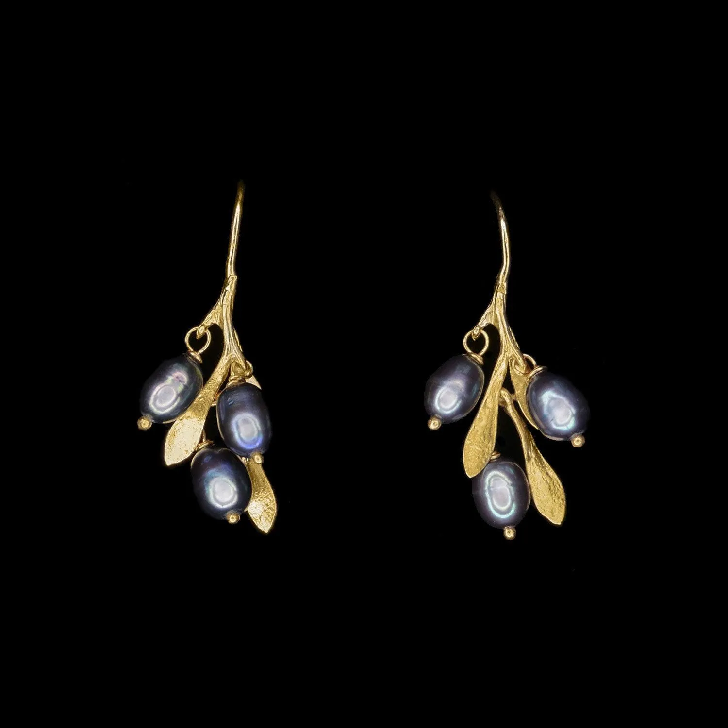 Fine Olive Earrings - Dainty Wire