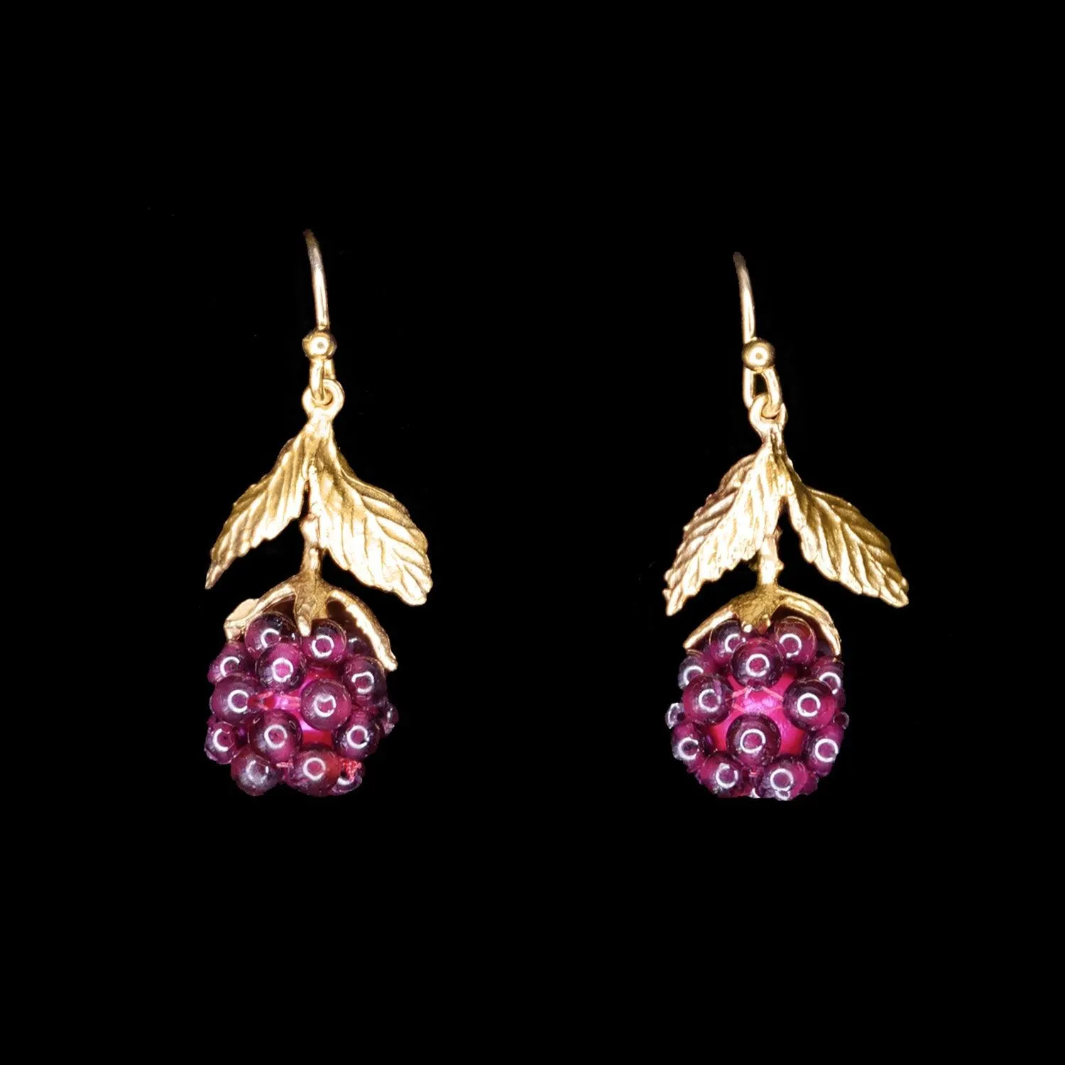 Fine Raspberry Earrings