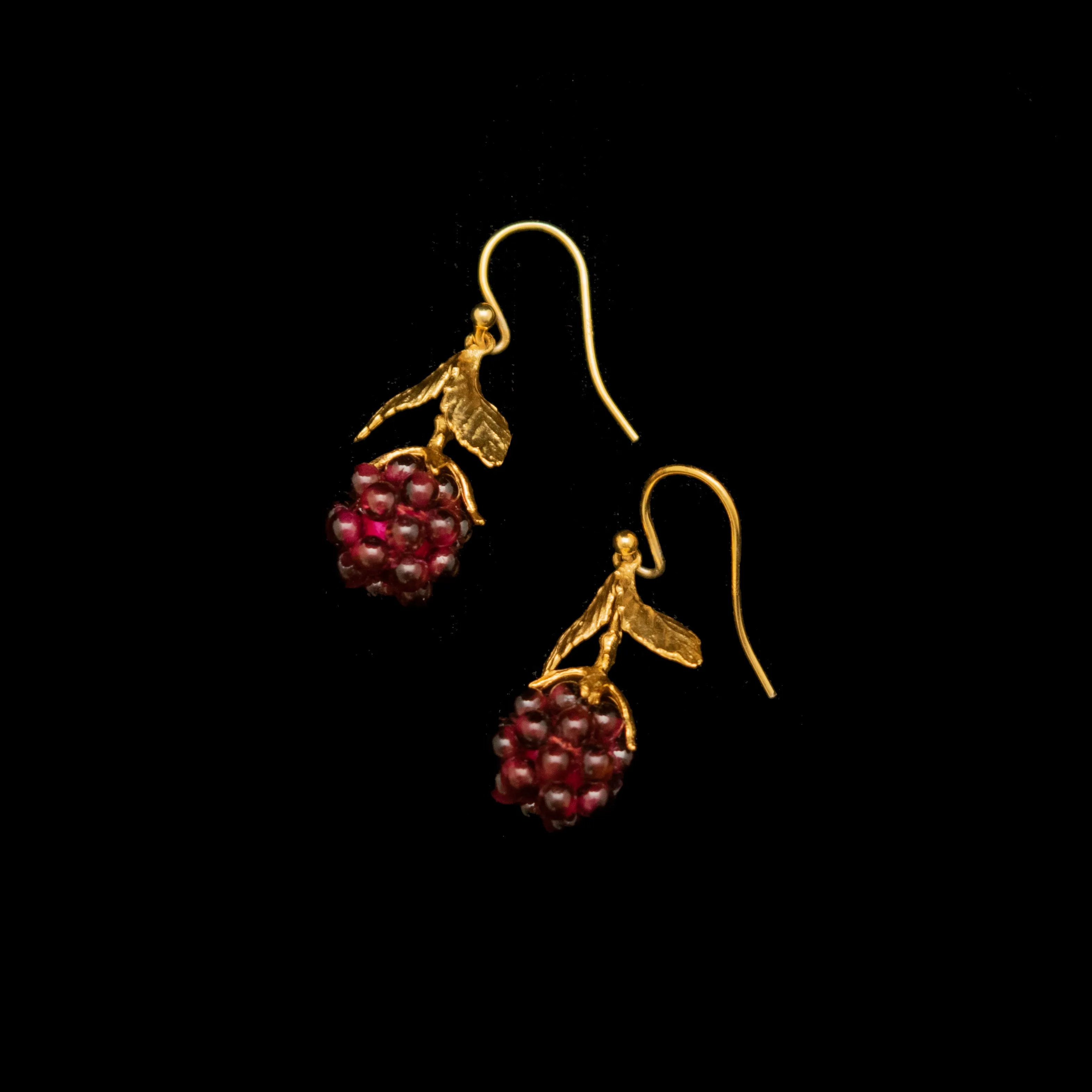 Fine Raspberry Earrings