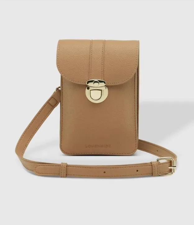 FONTAINE PHONE CROSSBODY BAG LATTE