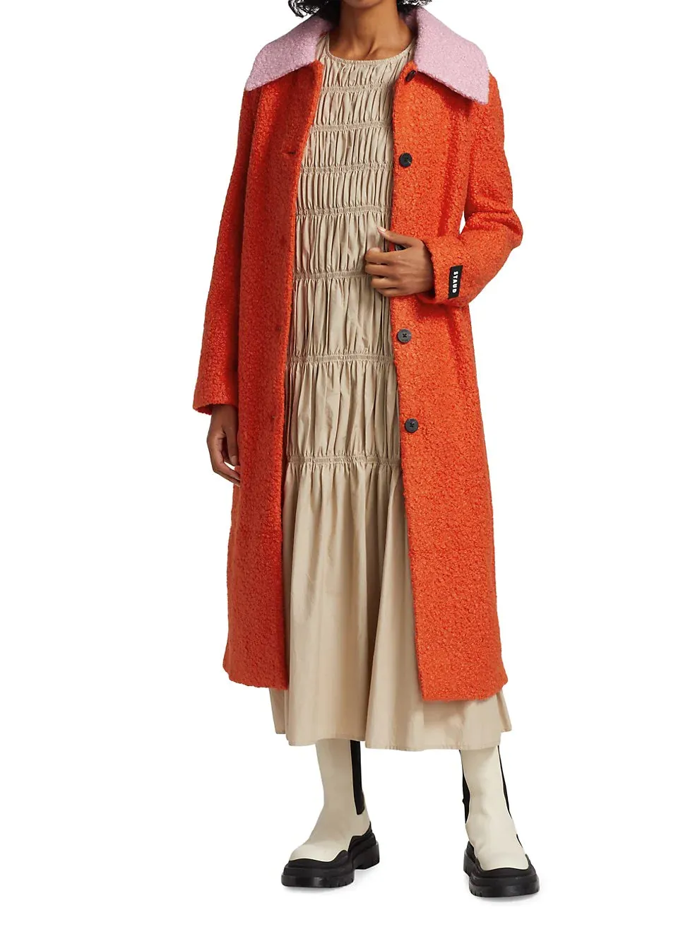 Frankie Tailored Stylish Bouclé Coat