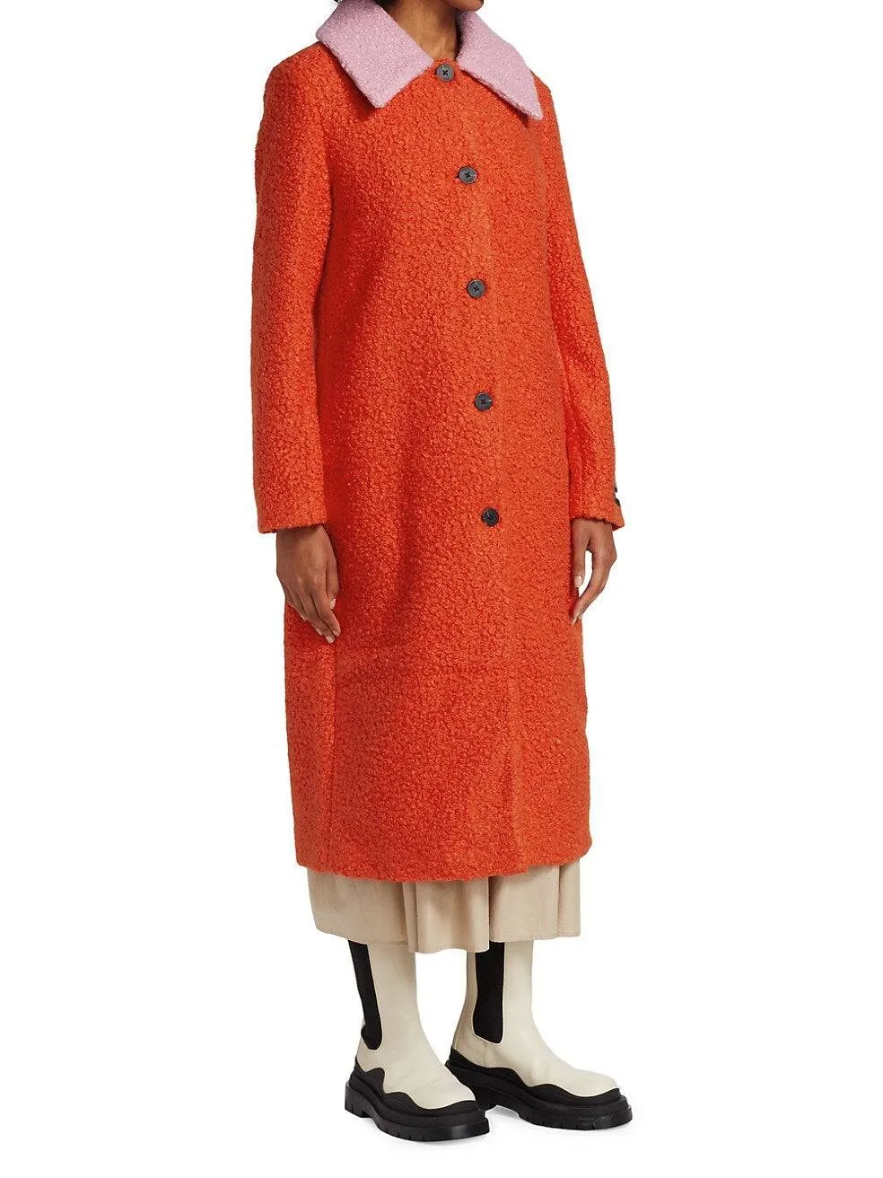 Frankie Tailored Stylish Bouclé Coat