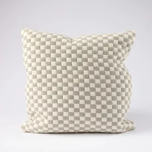 Gambit Cushion | White/Pistachio 50 x 50cm