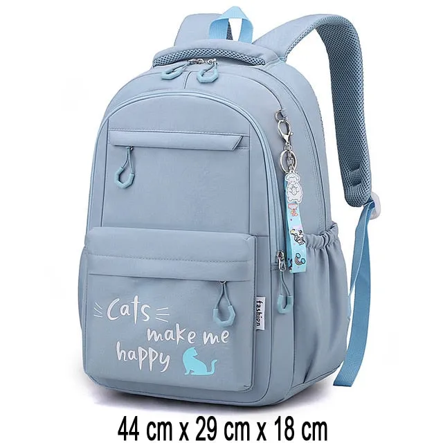 Girl Children Backpack School Bag Back Pack Pink For Kid Child Teenage Schoolbag Primary Kawaii Cute Waterproof Little Class Kit