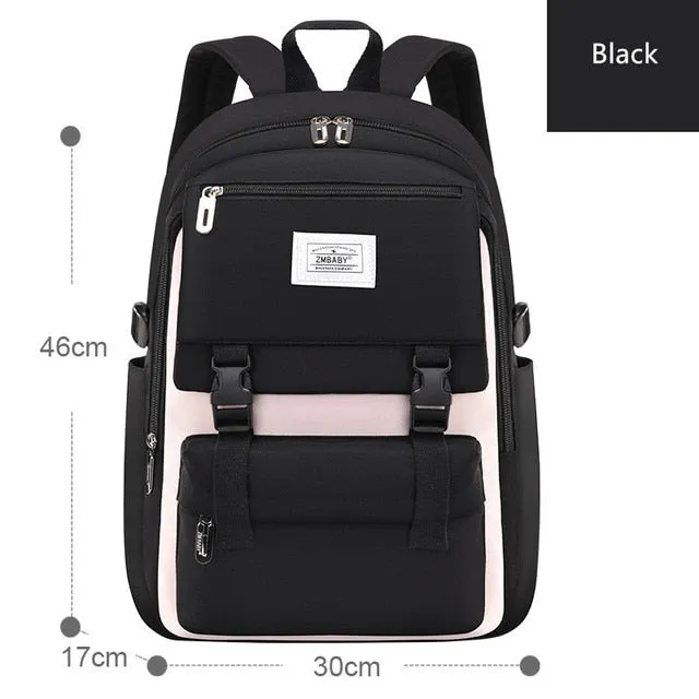 Girl Children Backpack School Bag Back Pack Pink For Kid Child Teenage Schoolbag Primary Kawaii Cute Waterproof Little Class Kit