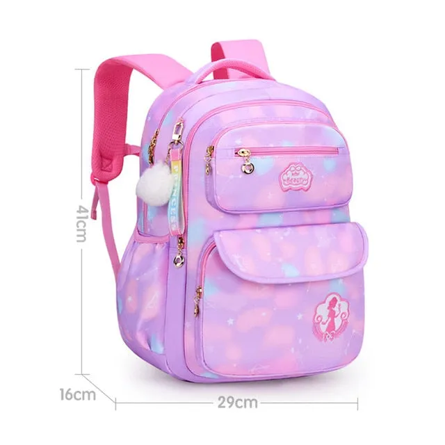 Girl Children Backpack School Bag Back Pack Pink For Kid Child Teenage Schoolbag Primary Kawaii Cute Waterproof Little Class Kit