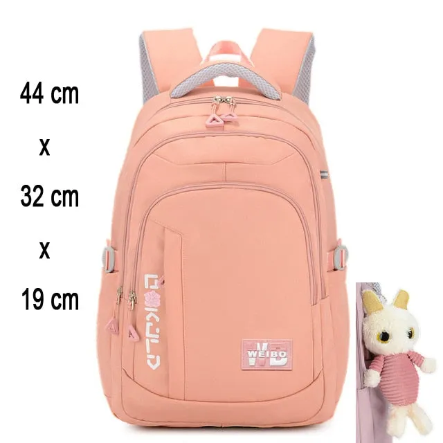 Girl Children Backpack School Bag Back Pack Pink For Kid Child Teenage Schoolbag Primary Kawaii Cute Waterproof Little Class Kit