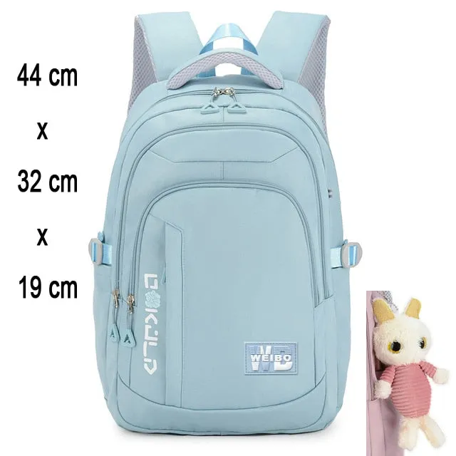 Girl Children Backpack School Bag Back Pack Pink For Kid Child Teenage Schoolbag Primary Kawaii Cute Waterproof Little Class Kit