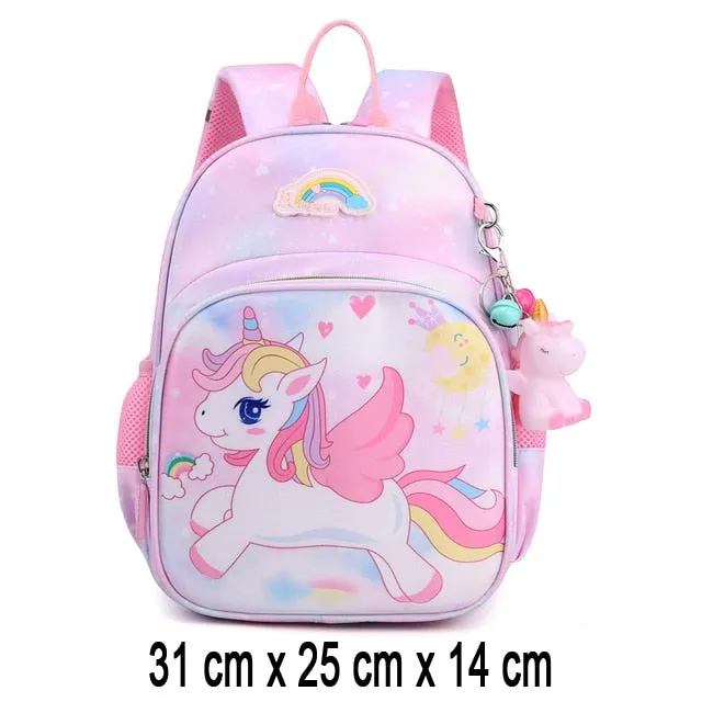 Girl Children Backpack School Bag Back Pack Pink For Kid Child Teenage Schoolbag Primary Kawaii Cute Waterproof Little Class Kit