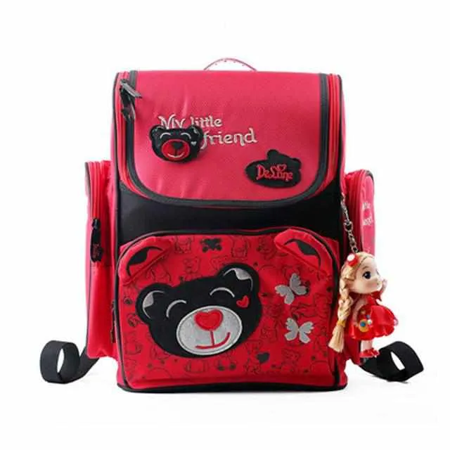 Girls Cartoon School Bags - Orthopedic Children Backpack