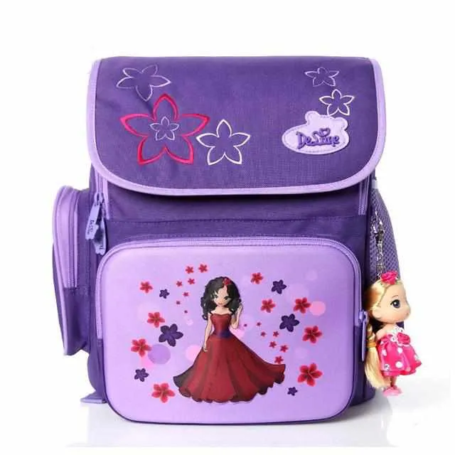 Girls Cartoon School Bags - Orthopedic Children Backpack