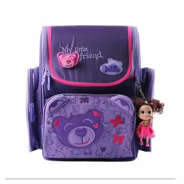 Girls Cartoon School Bags - Orthopedic Children Backpack