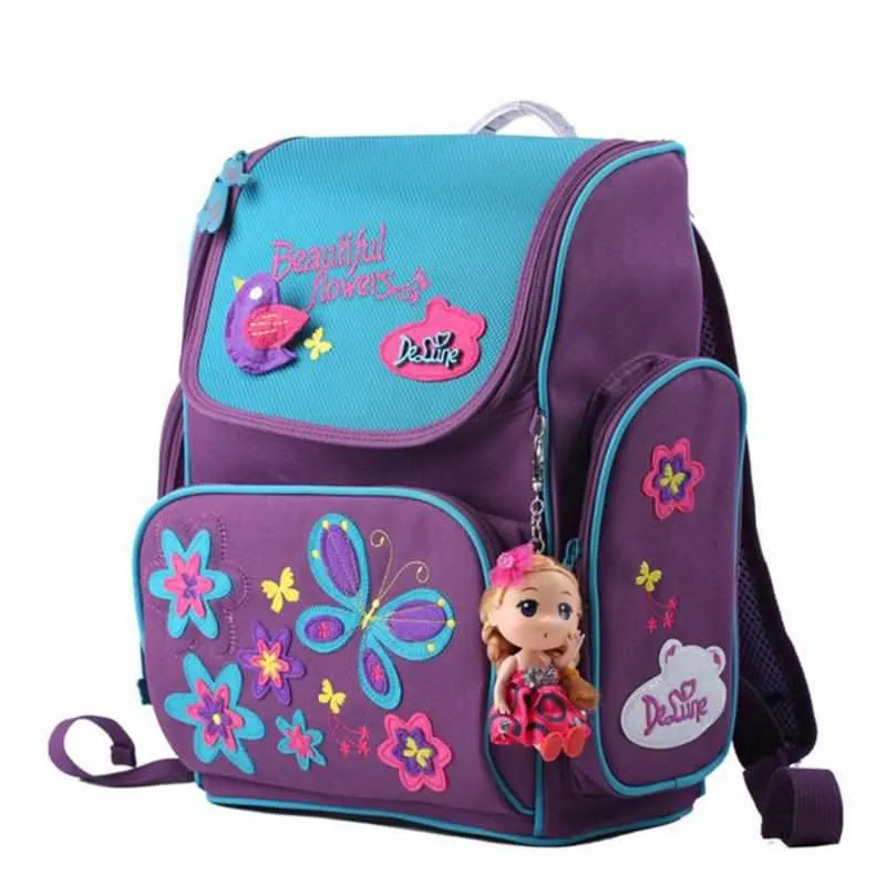 Girls Cartoon School Bags - Orthopedic Children Backpack