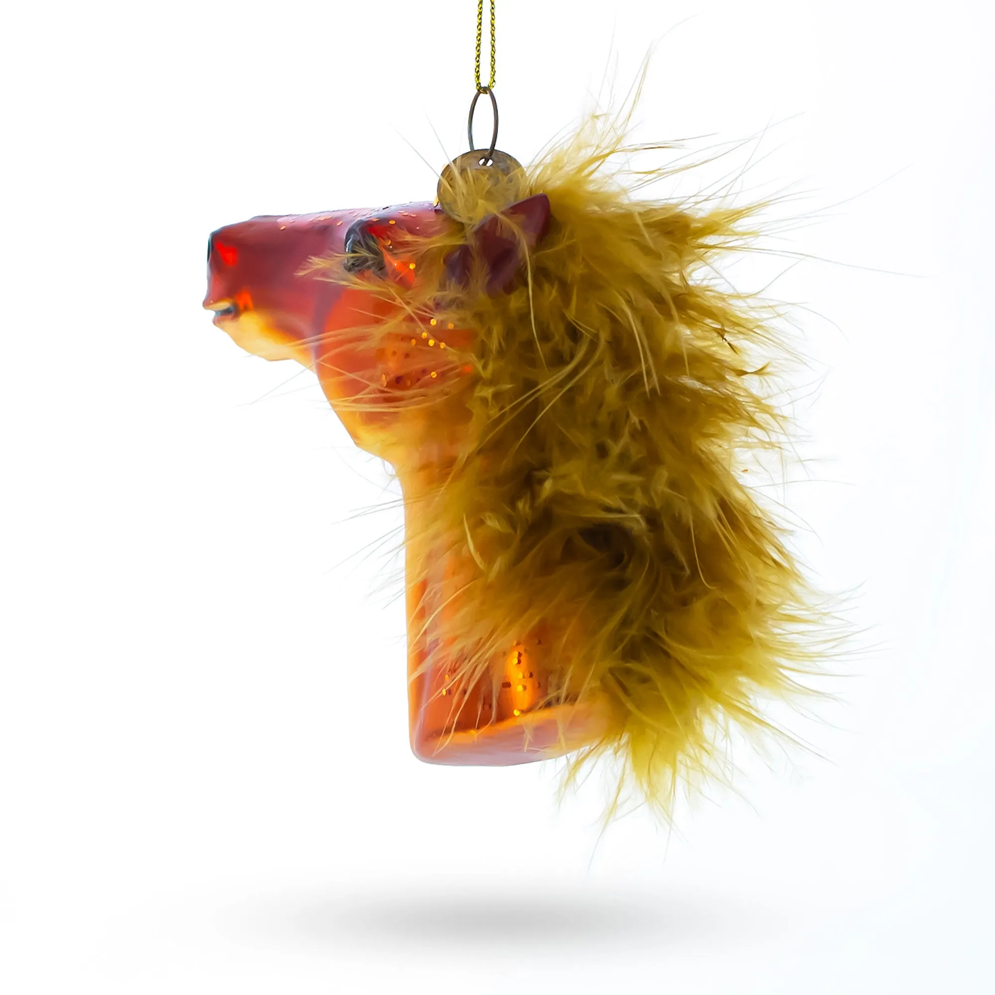 Graceful Horse Head - Blown Glass Christmas Ornament