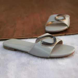 Grey Fancy & Stylish Slippers For Women