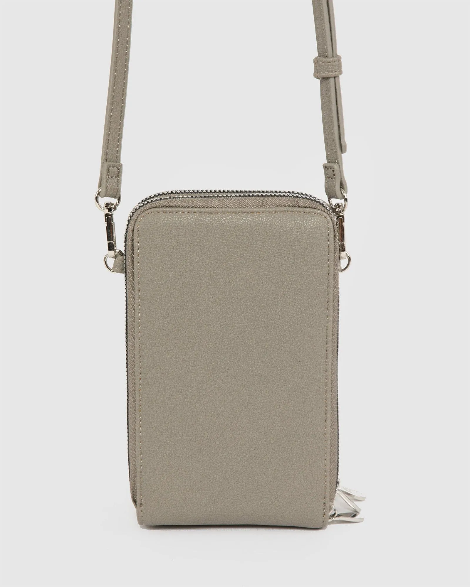 Grey Koni Phone Crossbody Bag