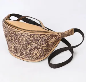 Hand Tooled Belt Bag