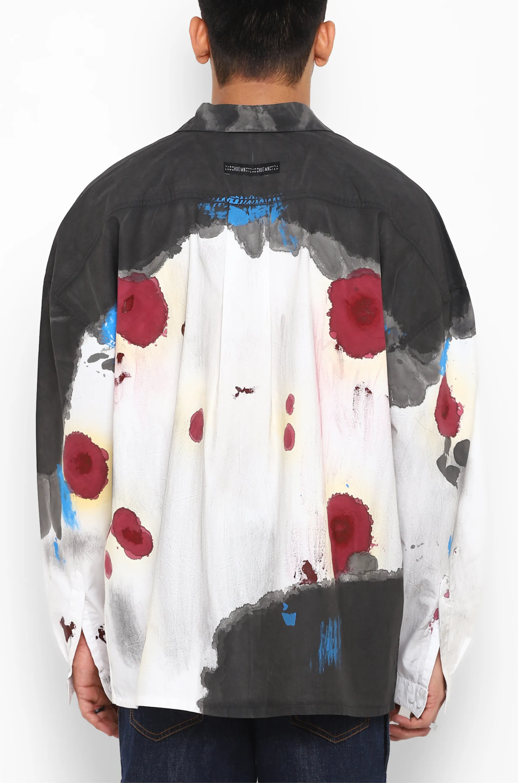 Huemn Blood Washed Shirt (White)